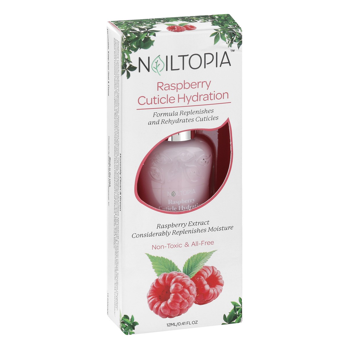 slide 12 of 12, Nailtopia Raspberry Cuticle Hydration 12 ml, 12 ml