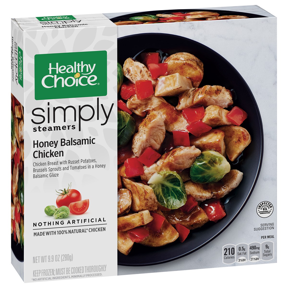 slide 8 of 9, Healthy Choice Simply Steamers Honey Balsamic Chicken 9.9 oz, 10.5 oz