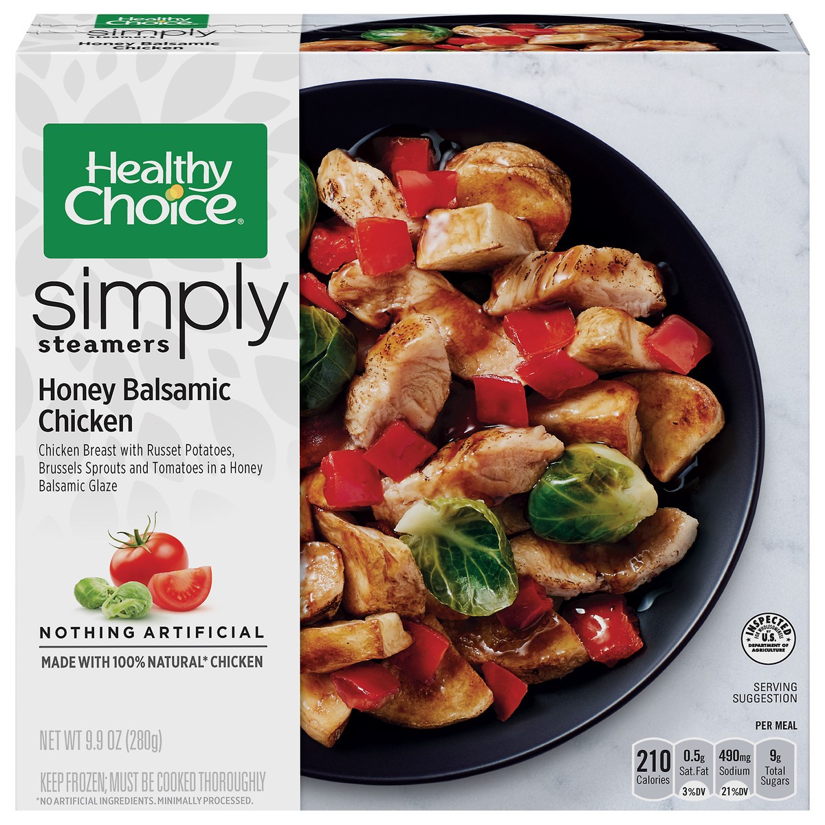 slide 1 of 9, Healthy Choice Simply Steamers Honey Balsamic Chicken 9.9 oz, 10.5 oz