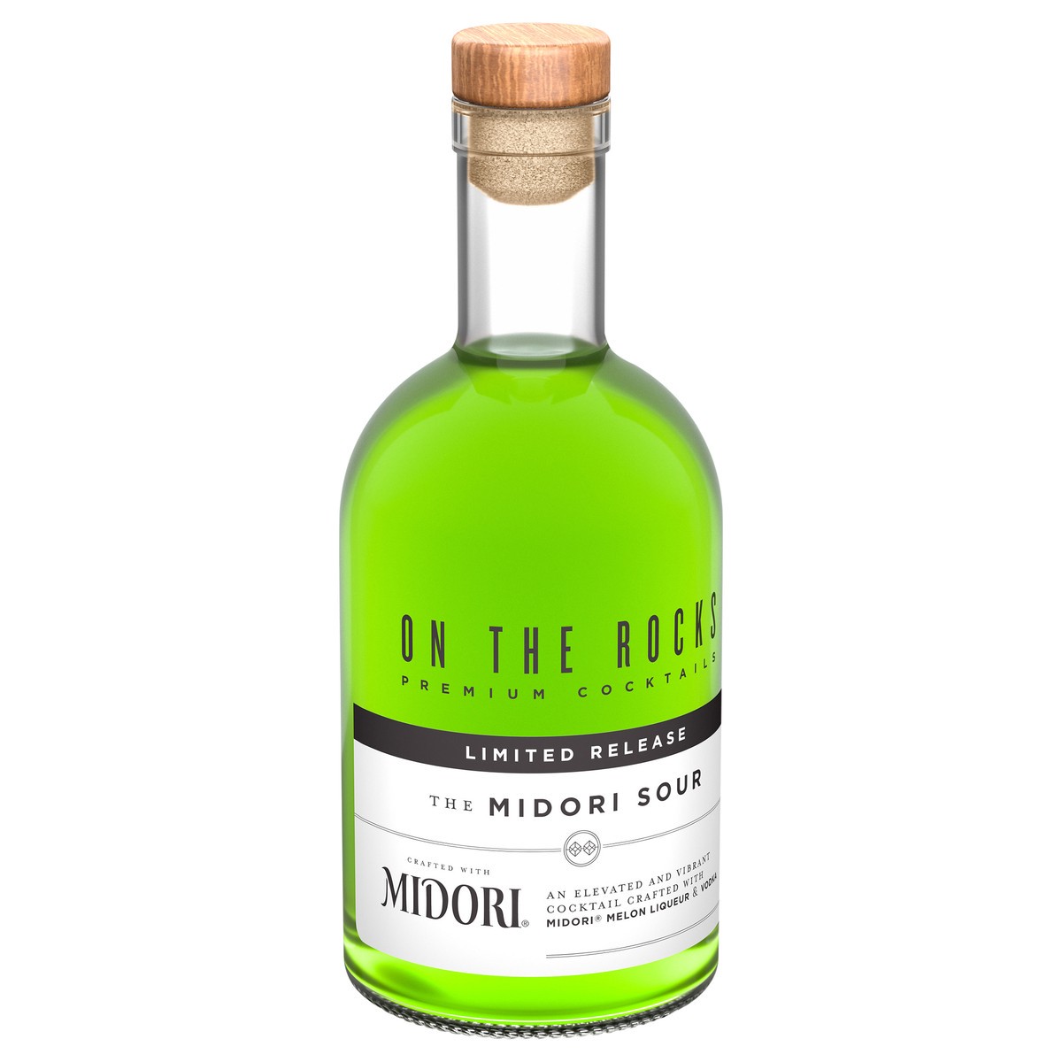 slide 5 of 9, On The Rocks Midori Sour Ready to Drink Cocktail 375 ml, 375 ml