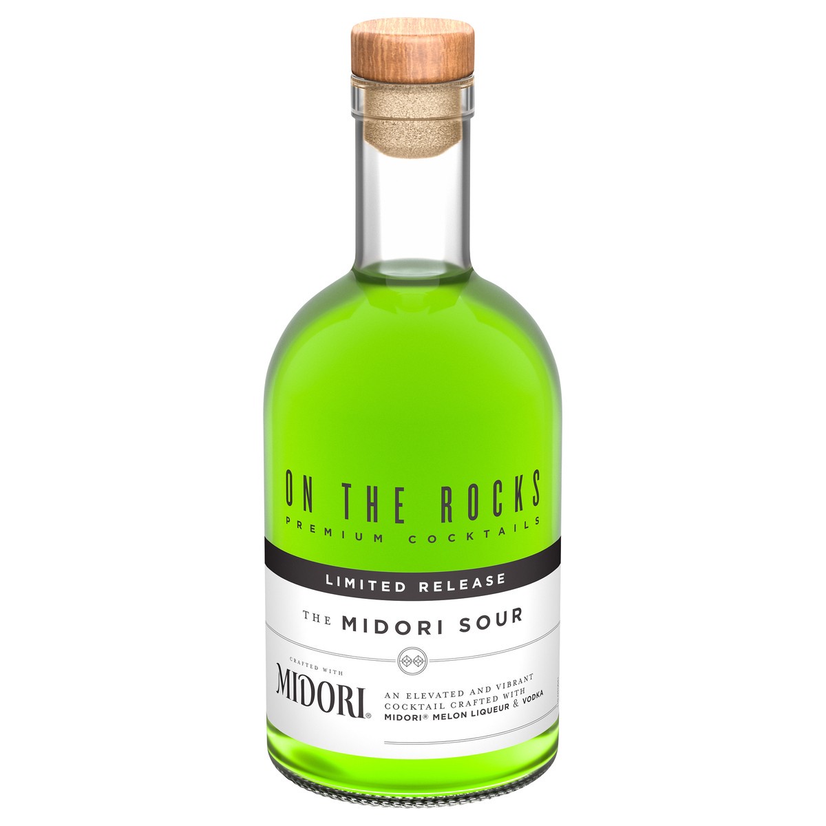 slide 1 of 9, On The Rocks Midori Sour Ready to Drink Cocktail 375 ml, 375 ml