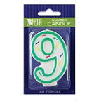 slide 1 of 1, DecoPac Bday Candle No.9, 1 ct