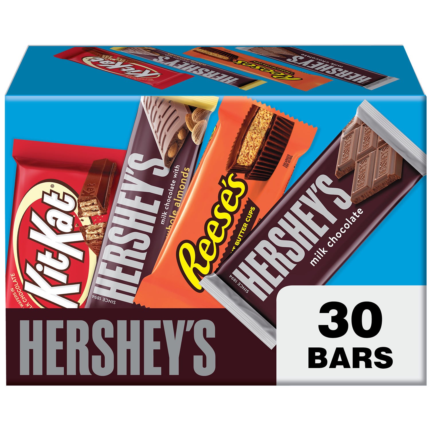 slide 3 of 9, Hershey's Assorted Milk Chocolate Candy Variety Pack, 30 ct , 45 oz