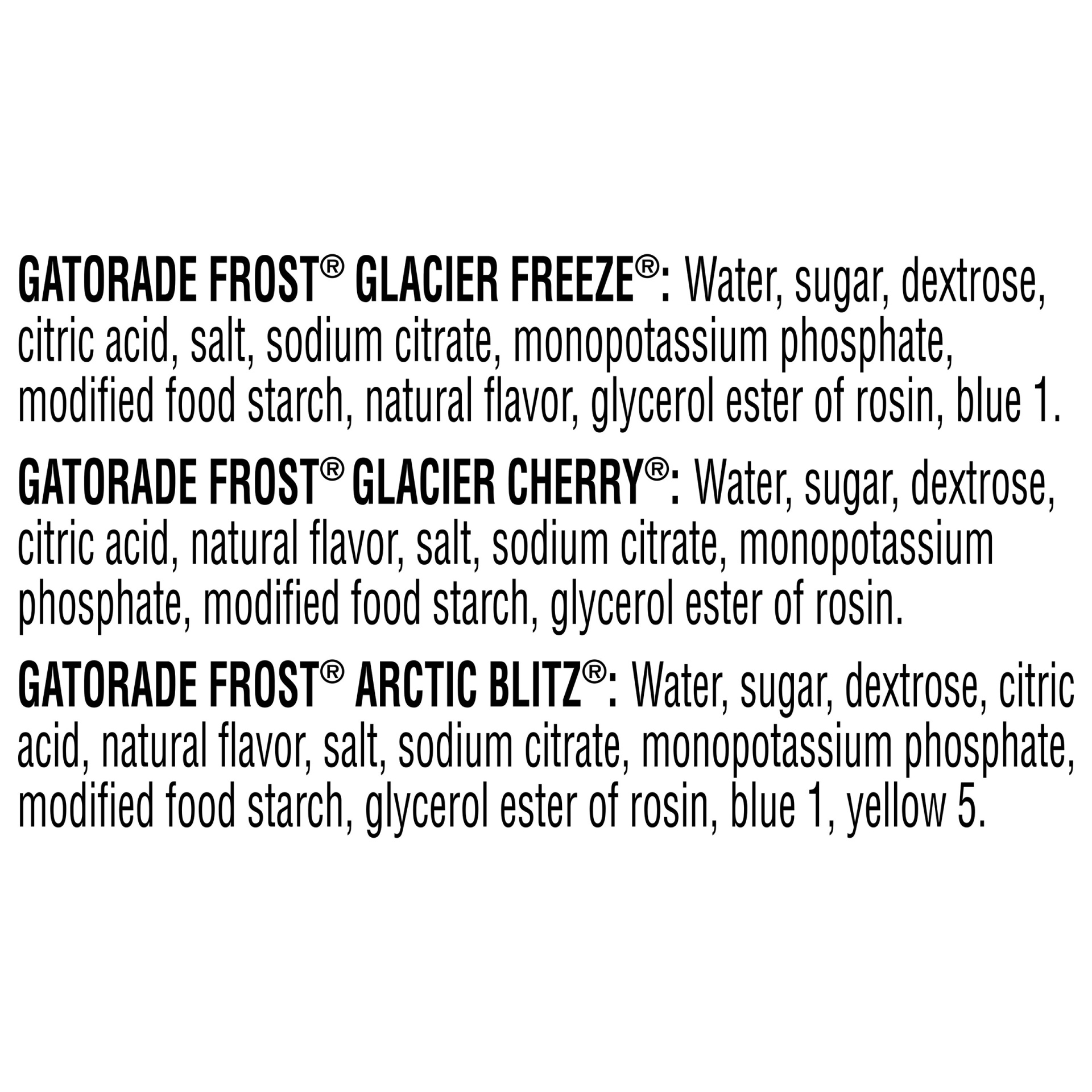 slide 4 of 4, Gatorade Frost Glacier Freeze Glacier Cherry Arctic Blitz Sports Drink Variety Pack, 18 ct; 12 fl oz