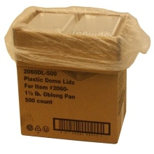 slide 1 of 1, Handi-foil Dome Lids for Oblong Foil Containers, 1 ct