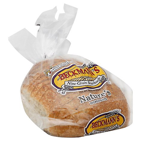 slide 1 of 1, Beckmanns 9 Grain Sour Round Bread - 16 Oz, 16 oz