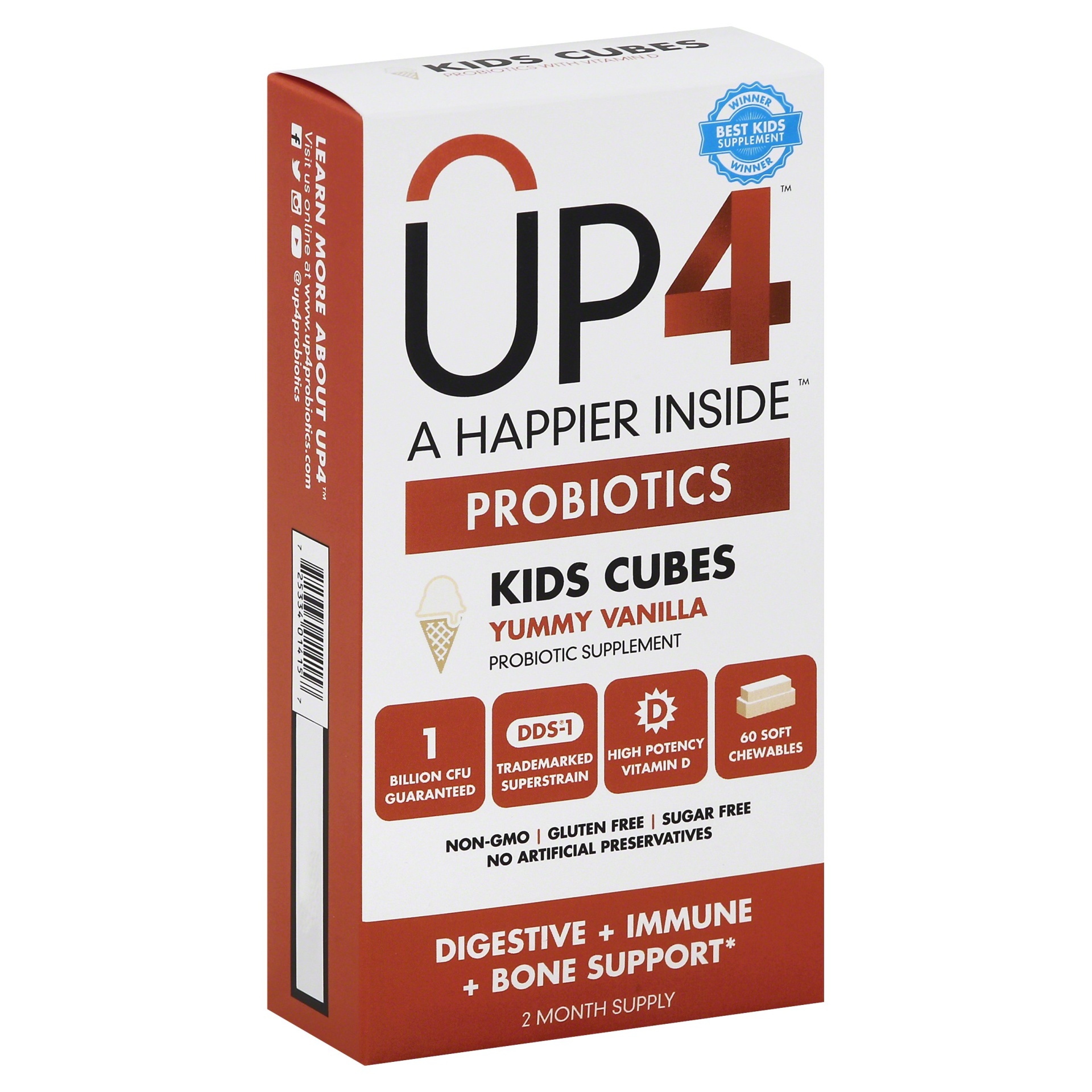 slide 1 of 6, up4 Probiotics Kids Cube, 60 ct