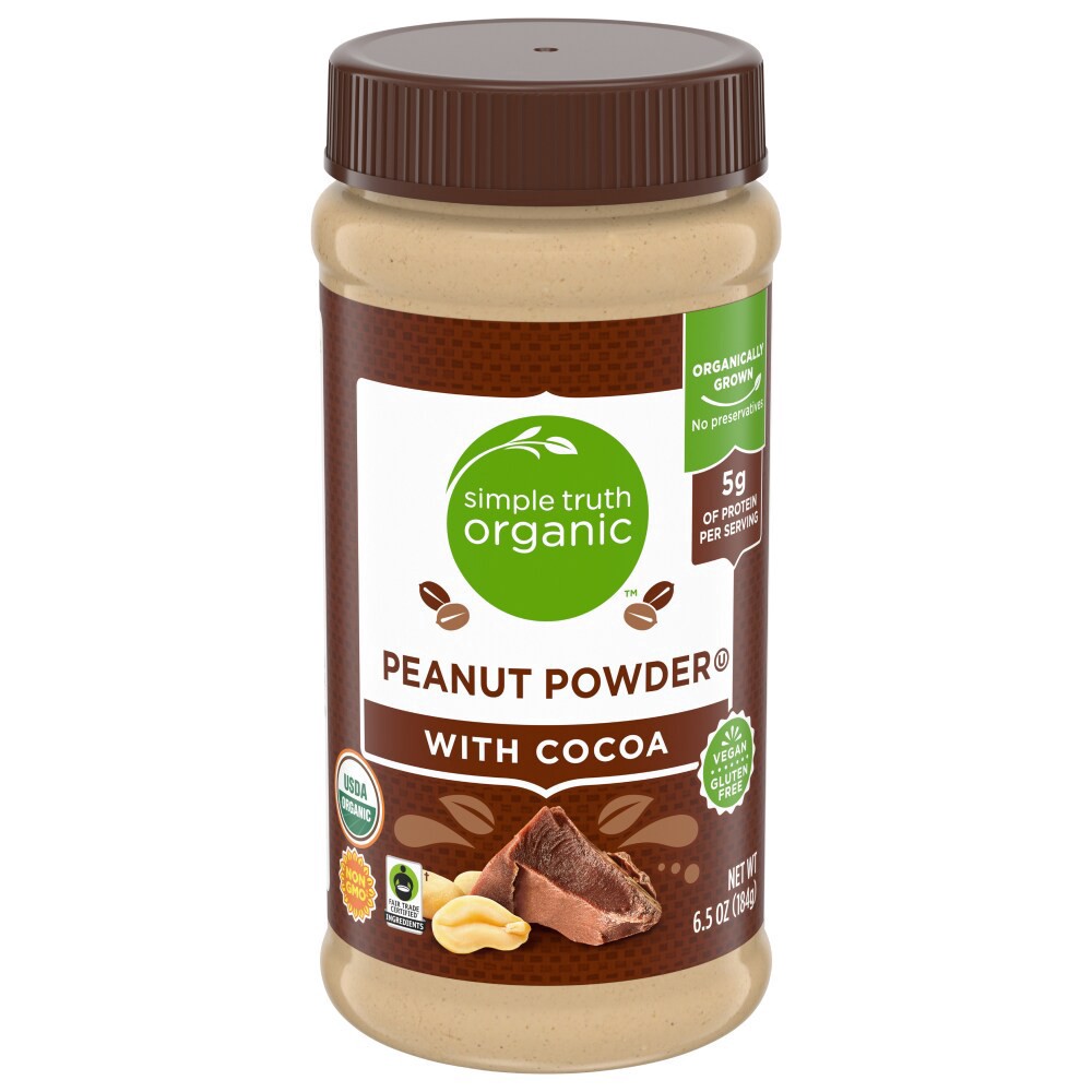 slide 3 of 4, Simple Truth Organic Chocolate Powdered Peanut Butter, 6.5 oz