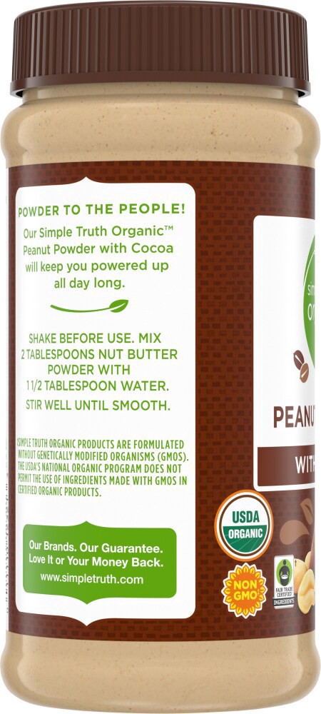 slide 2 of 4, Simple Truth Organic Chocolate Powdered Peanut Butter, 6.5 oz