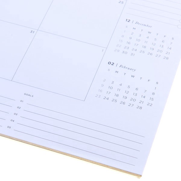 slide 3 of 4, Russell & Hazel 2025 Russel & Hazel Vegan Leather Monthly Pad, 22"" X 17"", Traditional, January 2025 To December 2025, 1 ct