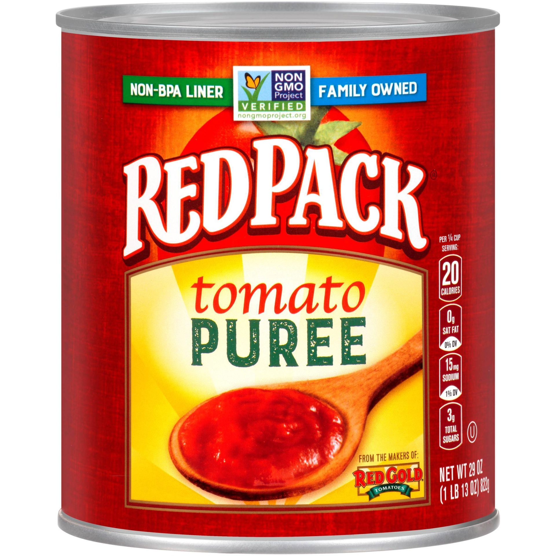 slide 1 of 7, Redpack Tomato Puree, 29 oz