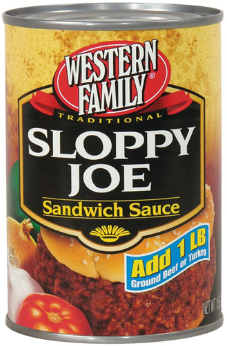 slide 1 of 1, Western Family Sloppy Joe Sandwich Sauce, 15 oz