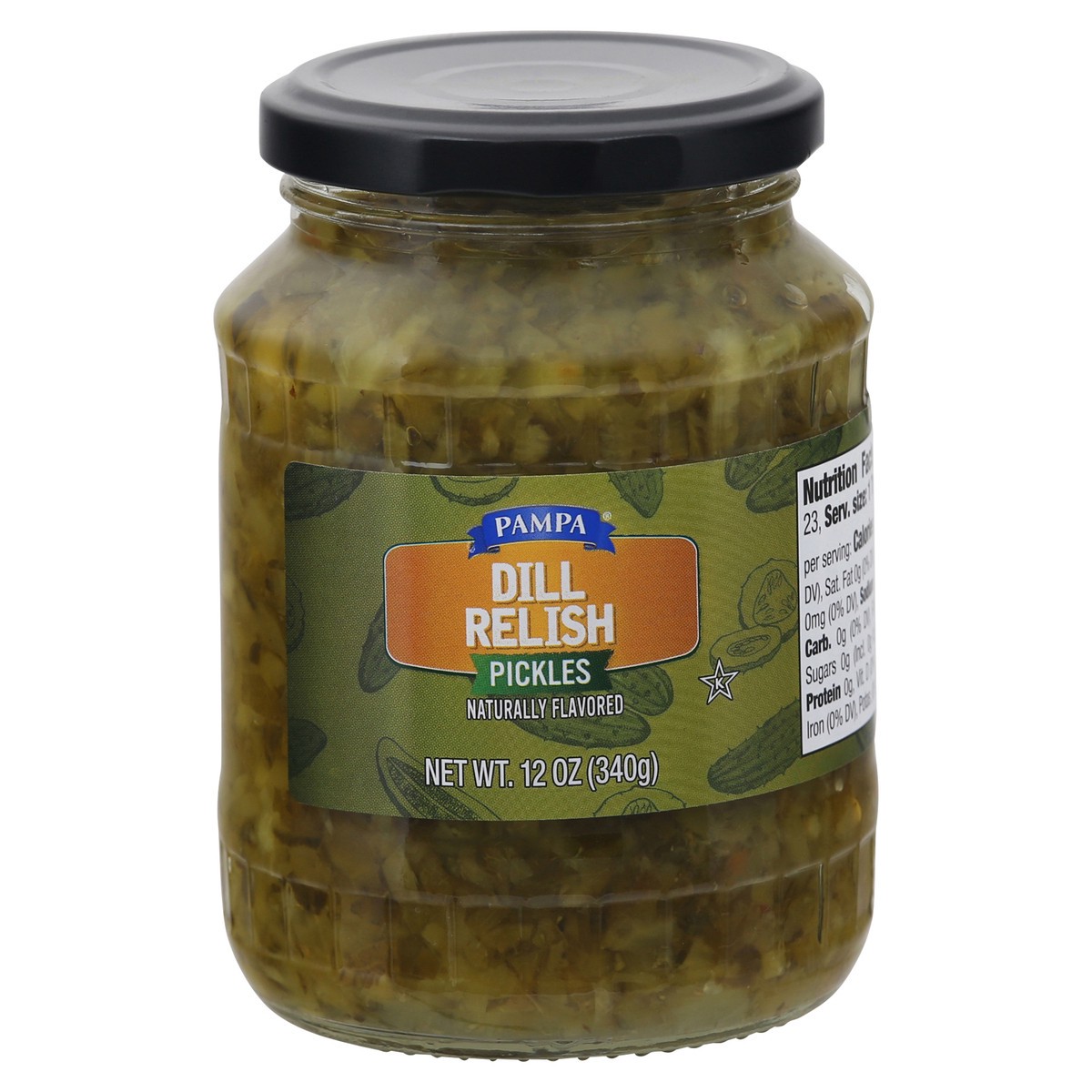 slide 1 of 13, Pampa Dill Relish, 12 fl oz