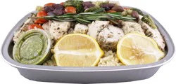 Central Market Lemon Rosemary Chicken With Ginger Garlic Rice One Pan Meal