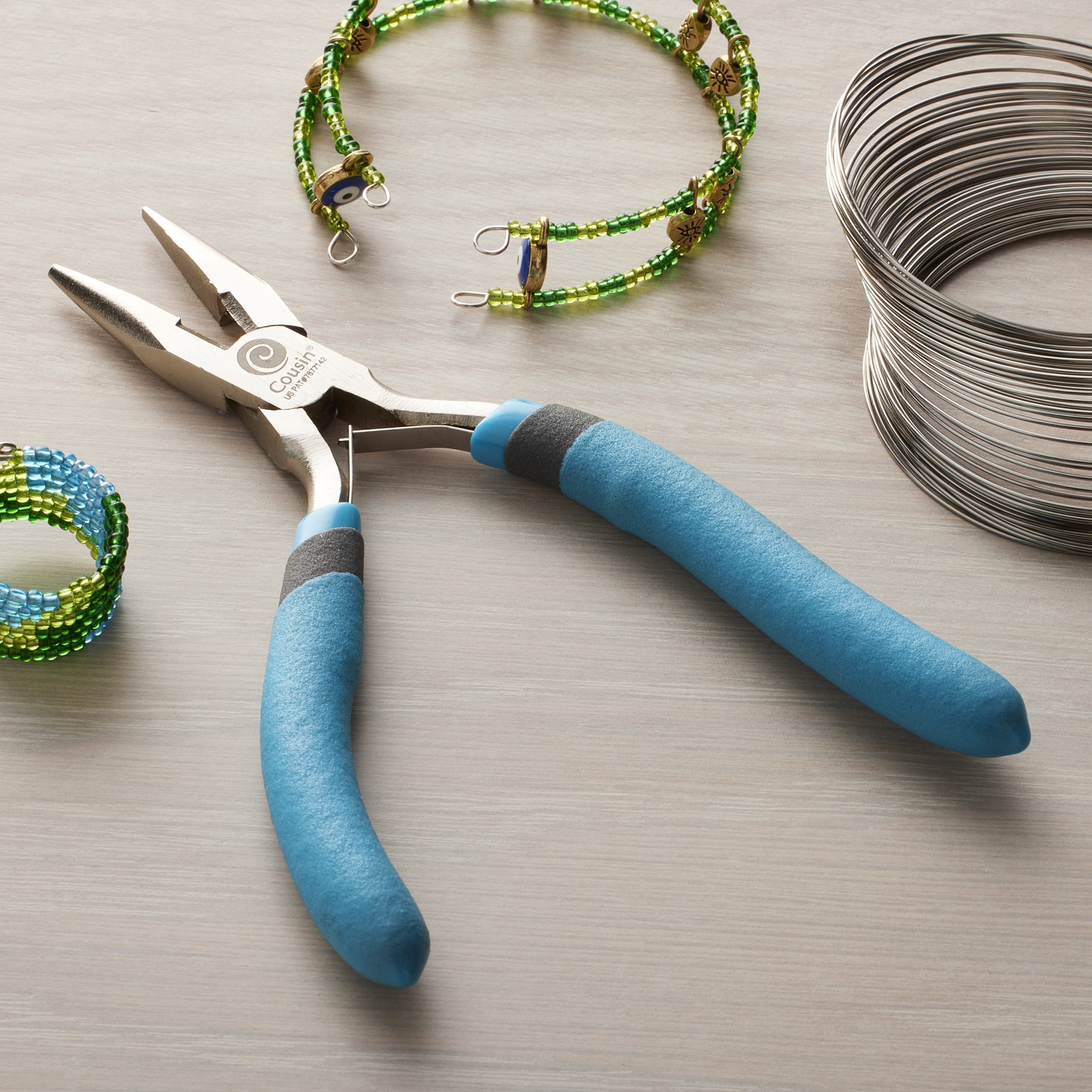 slide 6 of 7, Cousin Precision Comfort 5" Needle Nosed Pliers, 5.12 in x 3.25 in x 0.47 in