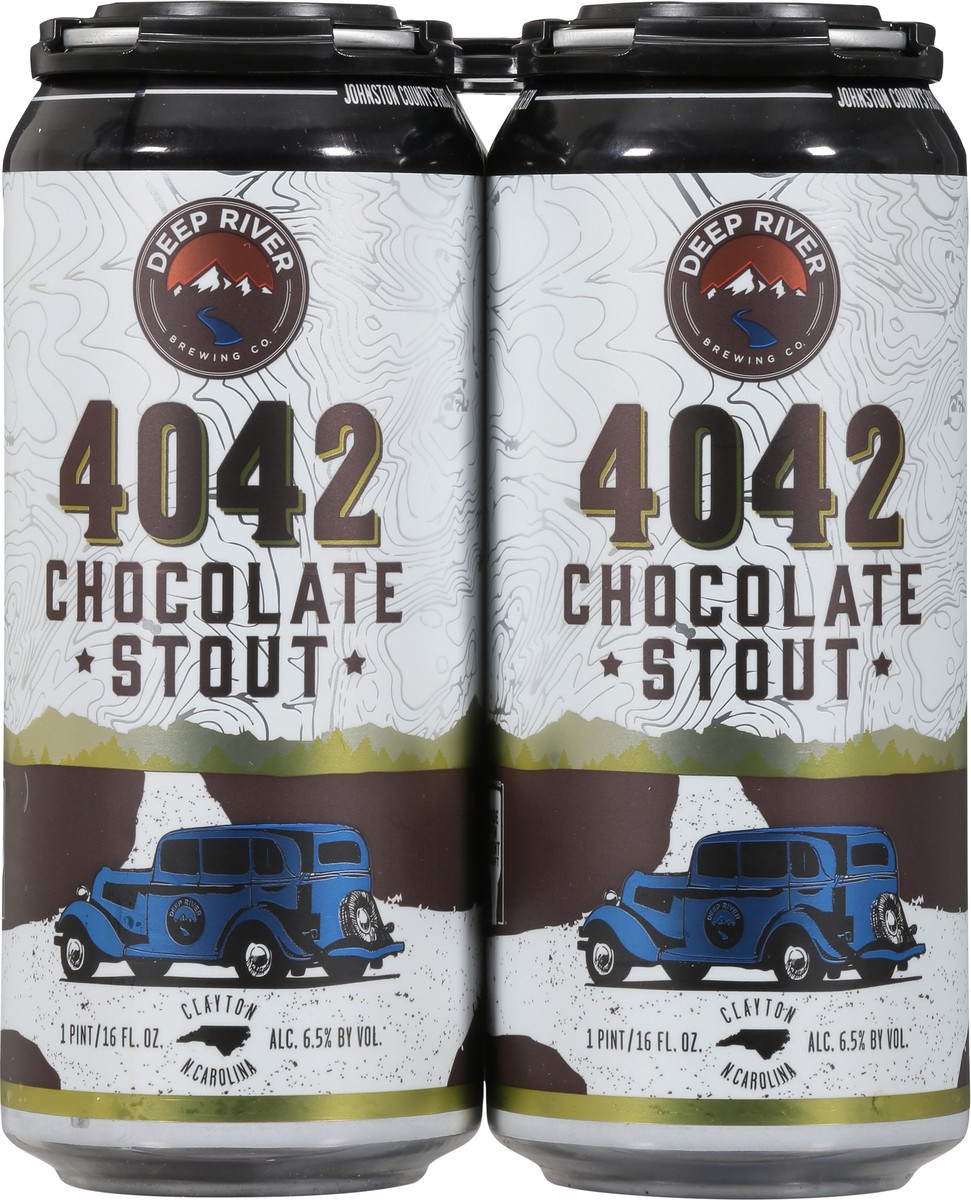 slide 4 of 9, Deep River Chocolate Stout 4042 Beer 4 - 1 pt Cans, 4 ct