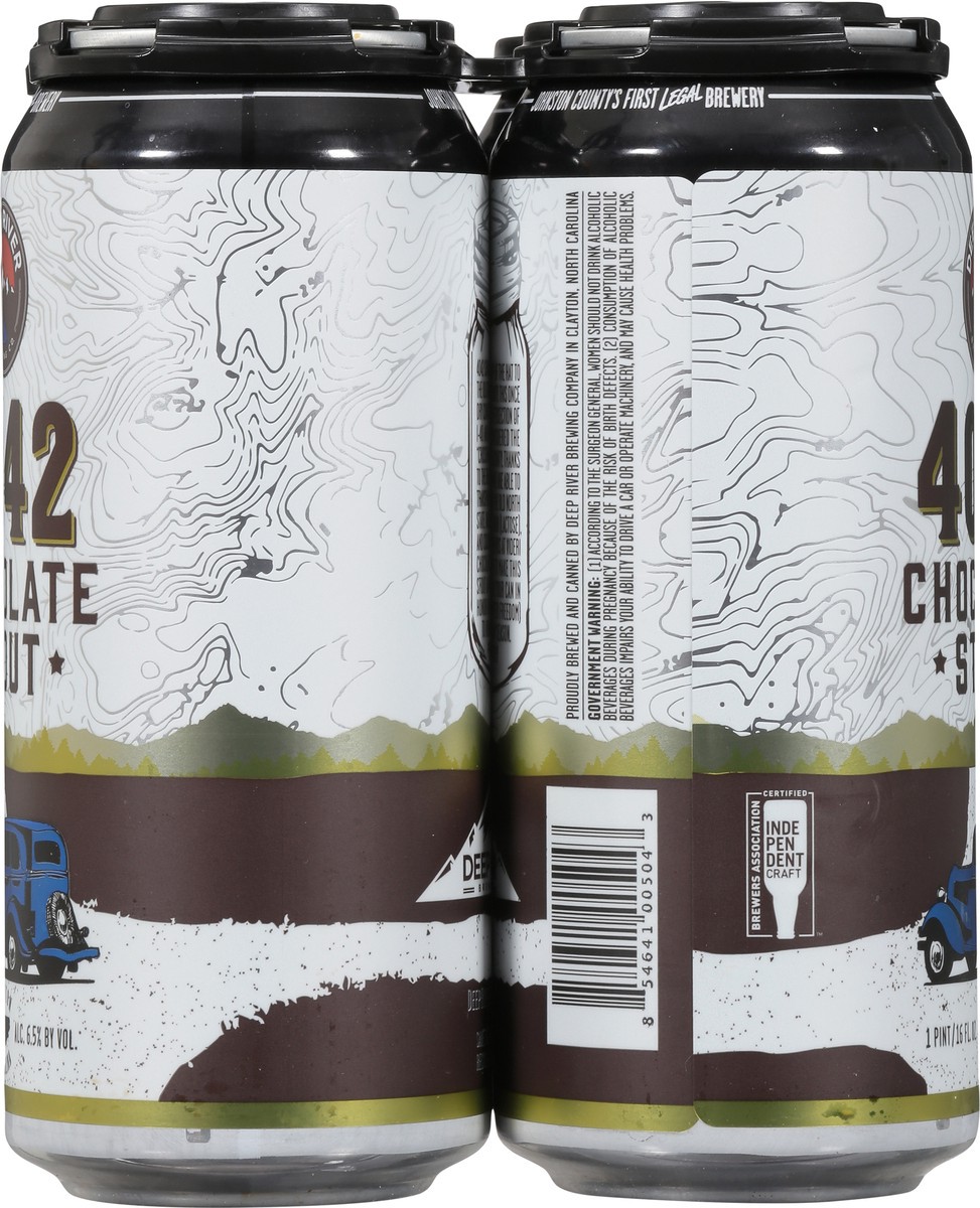 slide 3 of 9, Deep River Chocolate Stout 4042 Beer 4 - 1 pt Cans, 4 ct