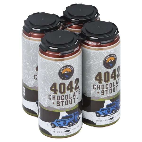 slide 1 of 1, Deep River Brewing Company 4042 Stout, 4 ct; 16 oz