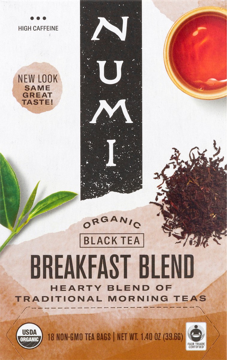 slide 1 of 13, Numi Organic Breakfast Blend Tea - 18 ct, 18 ct