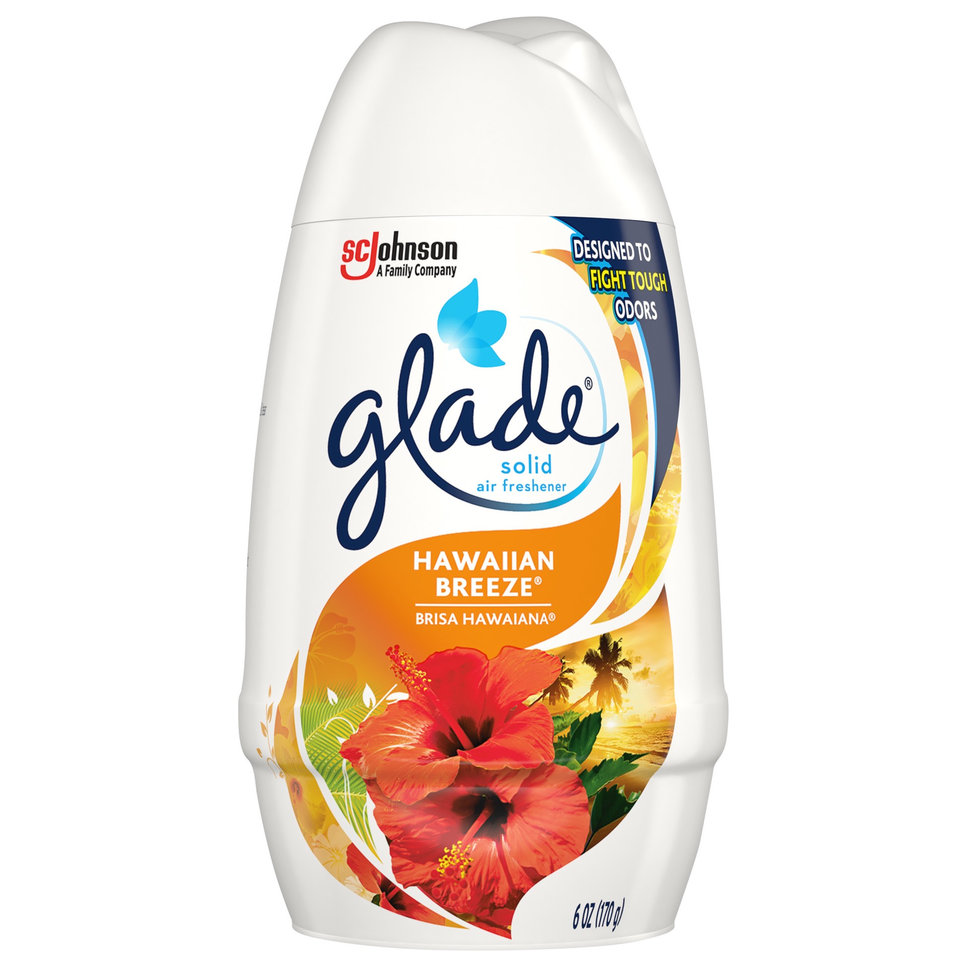 slide 1 of 8, Glade Solid Air Freshener, Hawaiian Breeze, 6 oz, 6 oz