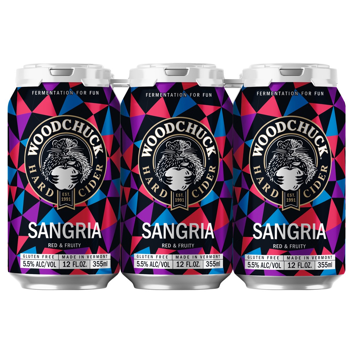 slide 5 of 9, Woodchuck Sangria Hard Cider 6 - 12 fl oz Cans, 6 ct; 12 oz