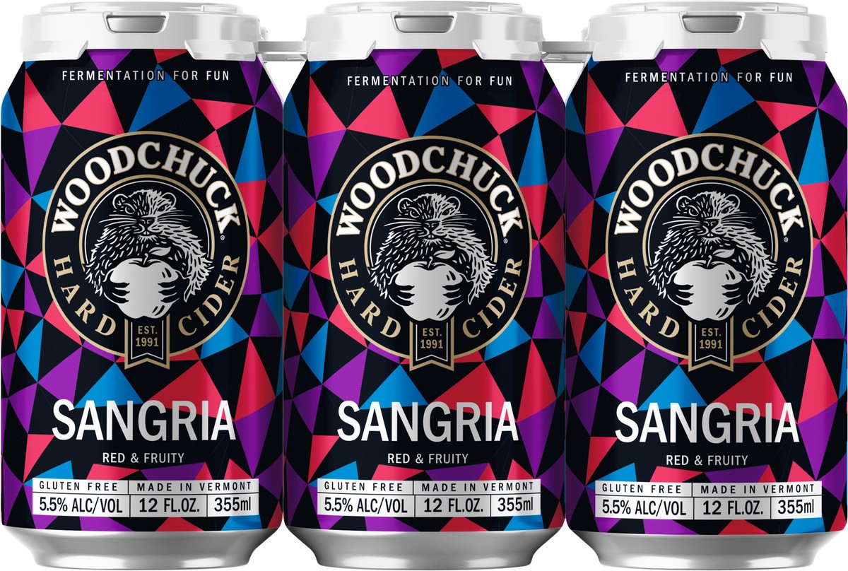 slide 9 of 9, Woodchuck Sangria Hard Cider 6 - 12 fl oz Cans, 6 ct; 12 oz