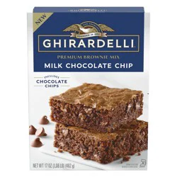 Ghirardelli Milk Chocolate Chip Premium Brownie Mix