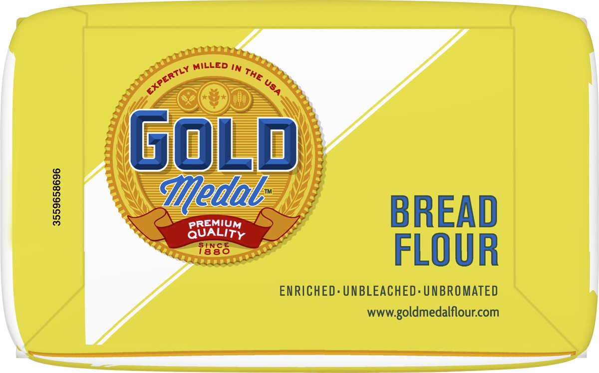 slide 6 of 9, Gold Medal Premium Quality Unbleached Bread Flour, 5 lb., 5 lb