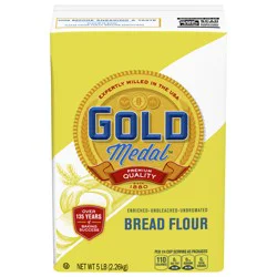 Gold Medal Premium Quality Unbleached Bread Flour, 5 lb.