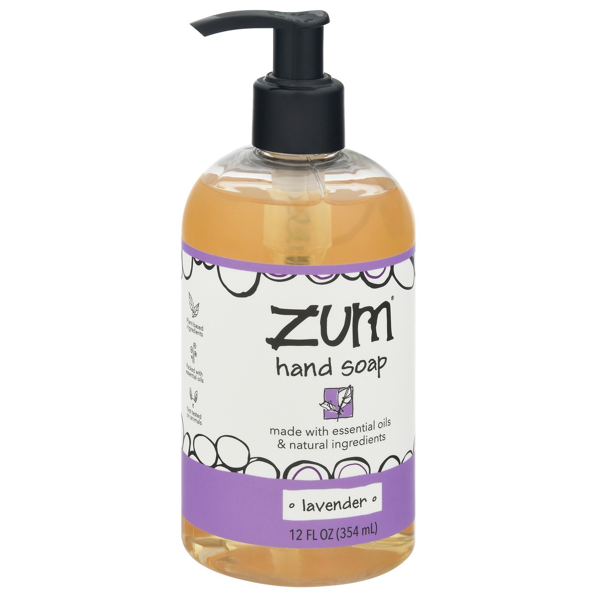 slide 8 of 9, Zum Lavender Hand Soap 12 fl oz, 12 fl oz