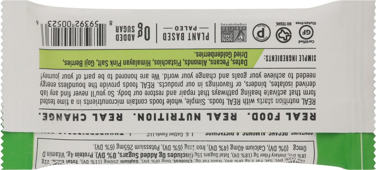 slide 10 of 10, Thunderbird Super Food Bar, Pecan Goji Pistachio, 1.7 oz