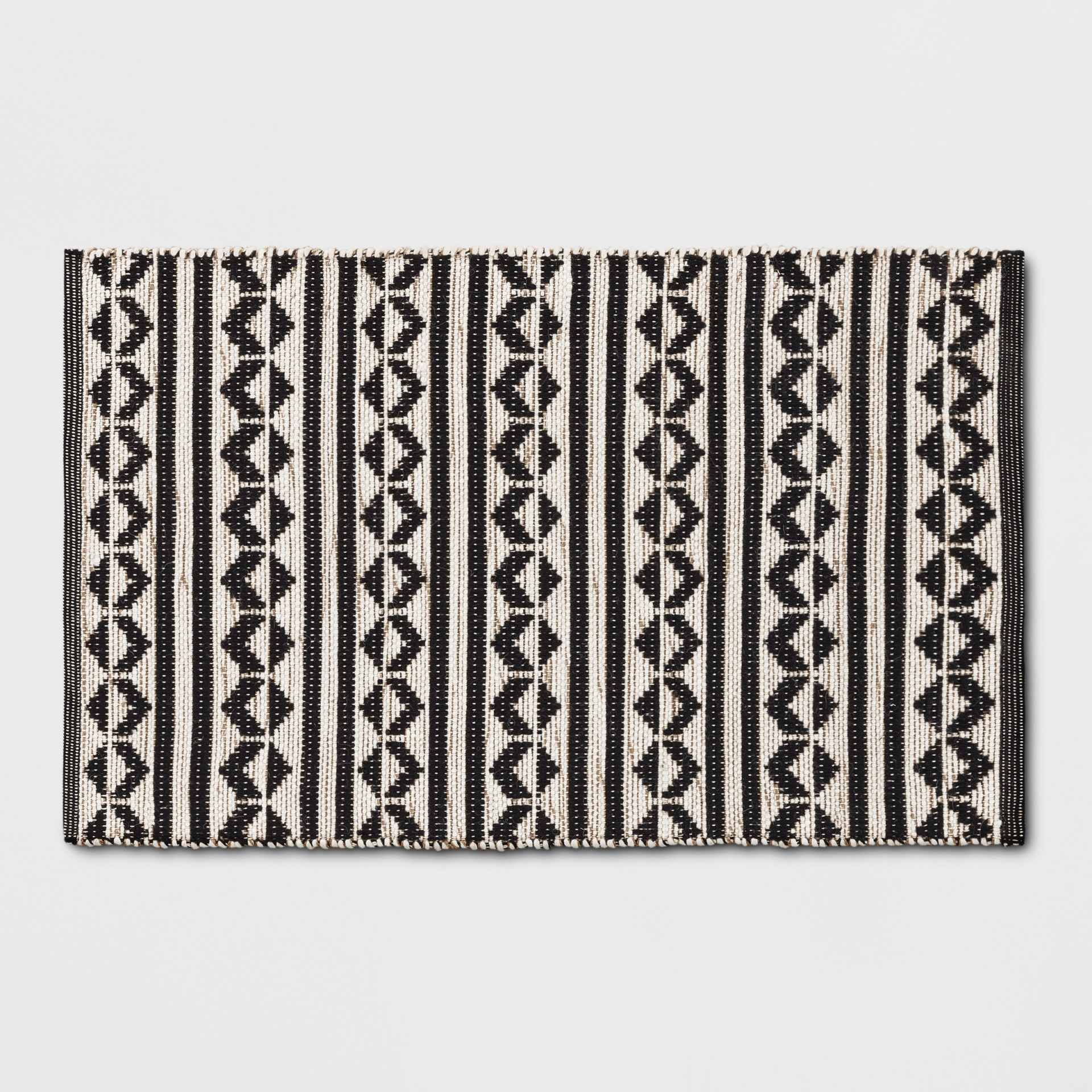 slide 1 of 3, 2'6"X4' Geometric Woven Accent Rugs Black - Project 62, 1 ct