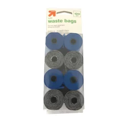 Fragrance Free Dog Waste Disposal Bags Refill for Bag Dispenser - 8 Rolls - 120ct - up & up