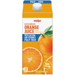 Meijer Orange Juice from concentrate with Calcium and Vitamin D