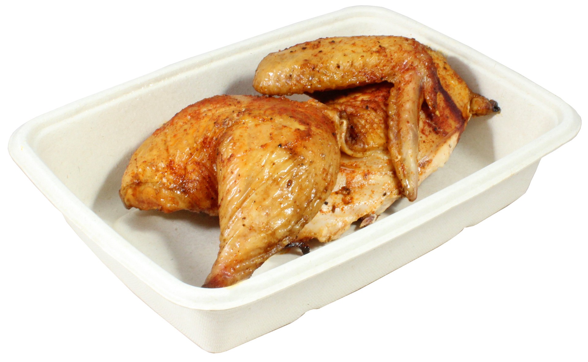 slide 1 of 1, Central Market Lemon Pepper Half Rotisserie Chicken, 1 ct