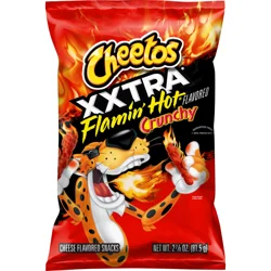 Cheetos Crunchy Cheese Flavored Snacks Xxtra Flamin' Hot 2 7/8 Oz