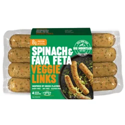 Big Mountain Foods Spinach & Fava Feta Veggie Links