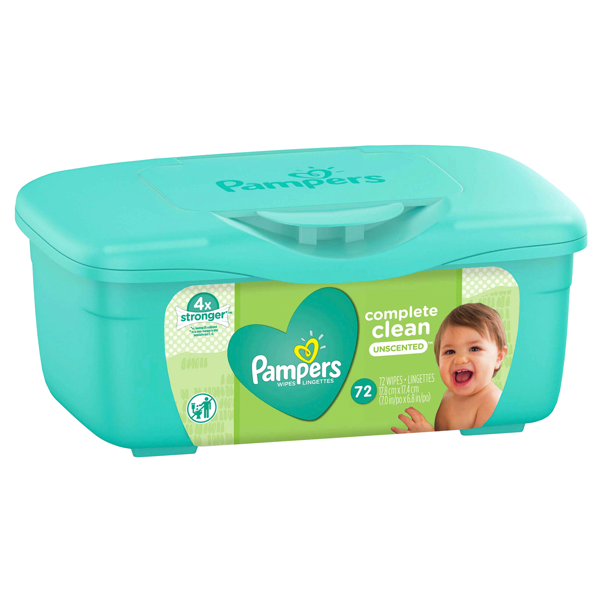 slide 2 of 3, Pampers Wipes 72 ea, 72 ct