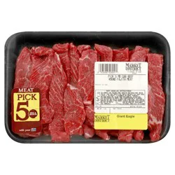 Market District Beef Round Fajita Meat, Pick 5, Certified Angus Beef