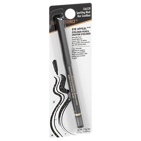 slide 1 of 1, Black Radiance Sparkling Black Eyeliner Pencil, 0.01 oz