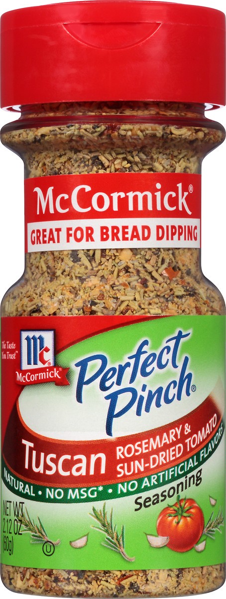 slide 6 of 7, McCormick Perfect Pinch Rosemary & Sun Dried Tomato Tuscan Seasoning, 2.12 oz, 2.12 oz