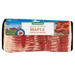 Farmland Maple Bacon Thick Cut Bacon, 12 oz