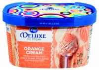 slide 1 of 1, Kroger Deluxe Orange Scream Ice Cream, 48 fl oz
