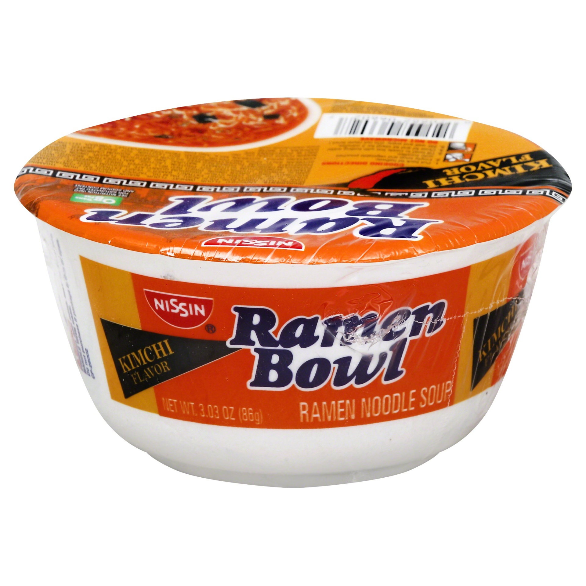 slide 1 of 1, Nissin Ramen Bowl Kimchi Flavor Ramen Noodle Soup, 3.03 oz