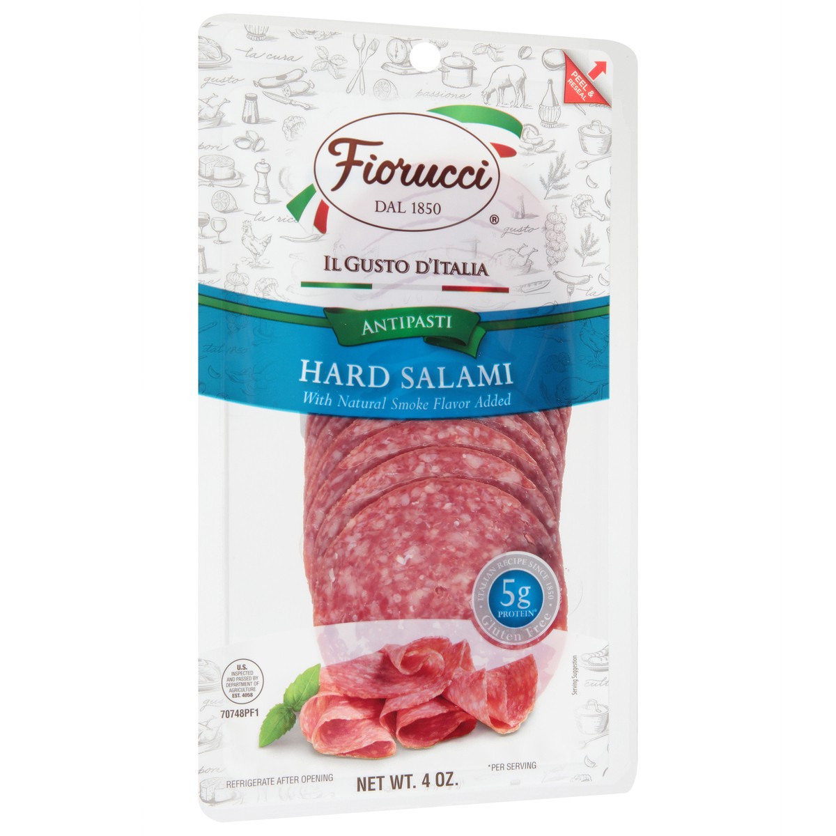 slide 9 of 9, Fiorucci Hard Salami Smoke Flavor, 4 oz