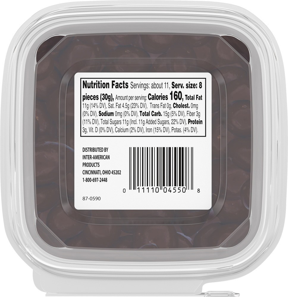 slide 2 of 3, Pre-Packaged Bulk Dark Chocolate Covered Almonds, 12.5 oz