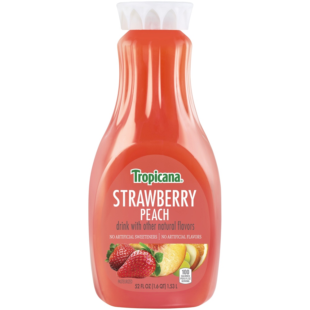 Tropicana Premium Strawberry Peach 52 oz | Shipt