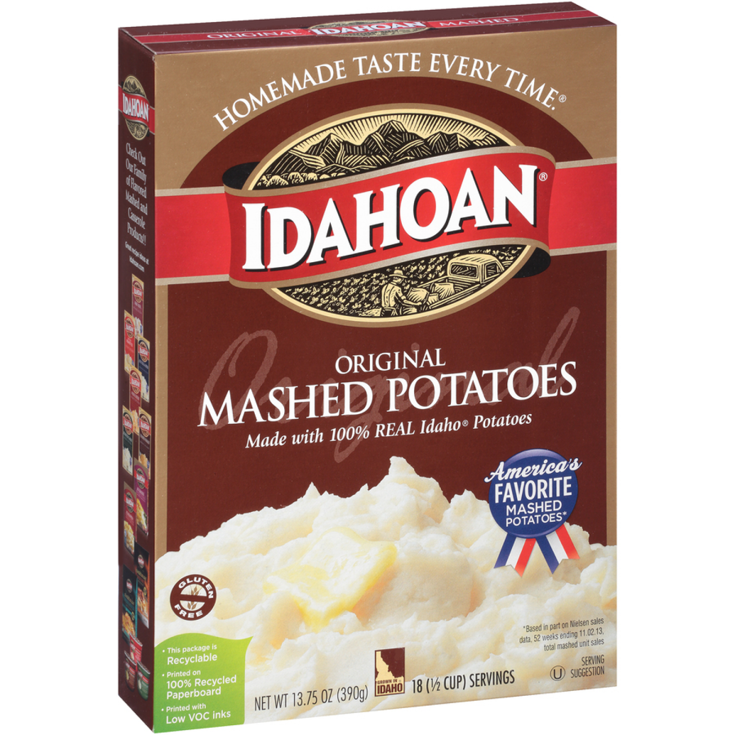 slide 6 of 8, Idahoan Original Mashed Potatoes, 13.75 oz