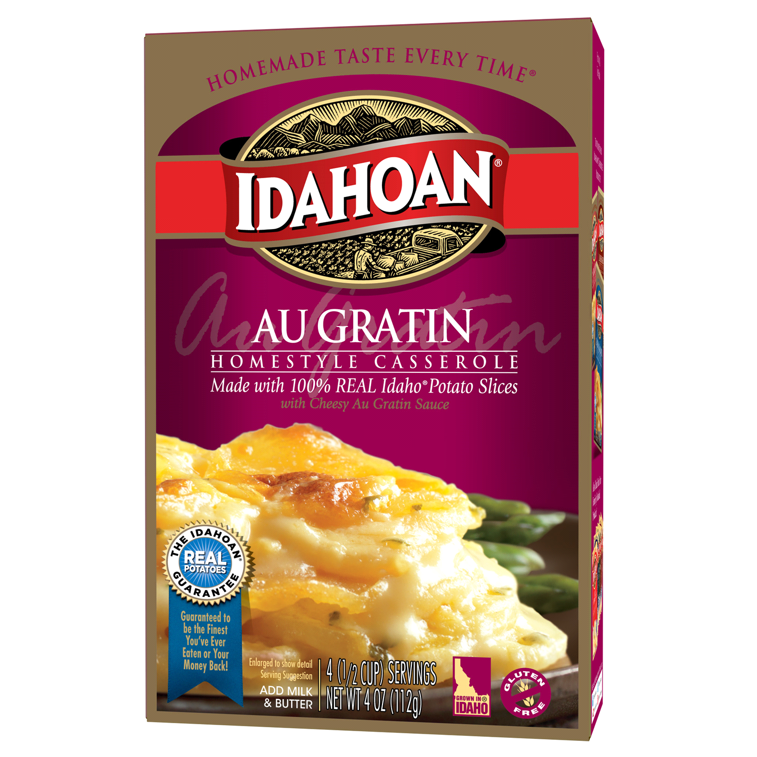 slide 1 of 4, Idahoan Au Gratin Homestyle Casserole - 4 oz, 4 oz