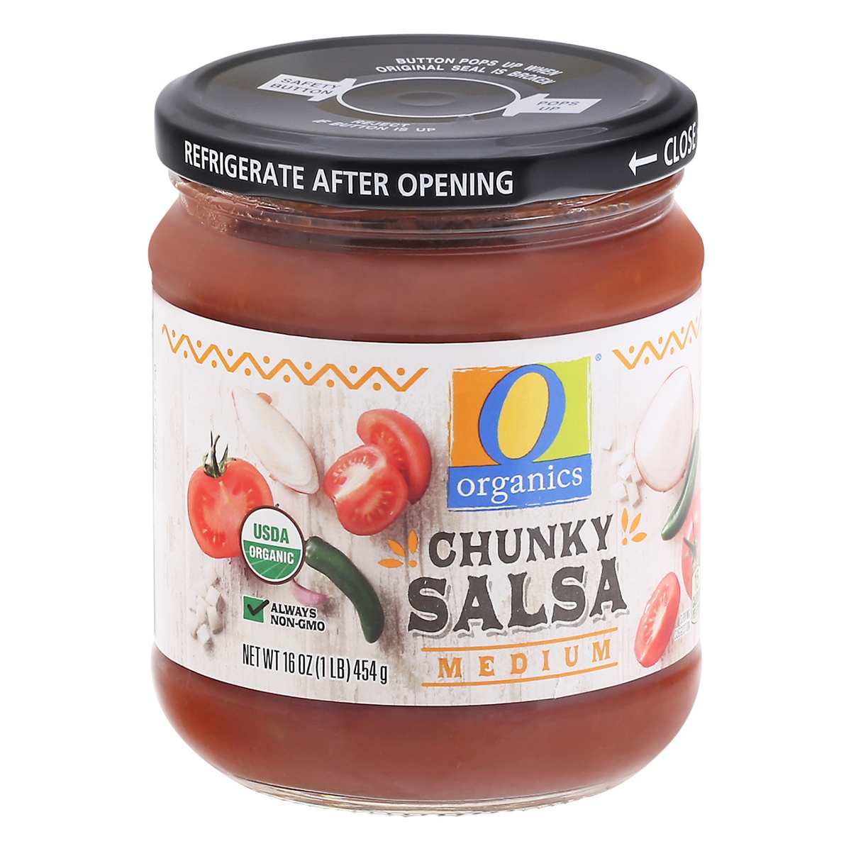 slide 2 of 9, O Organics Organic Medium Chunky Salsa, 